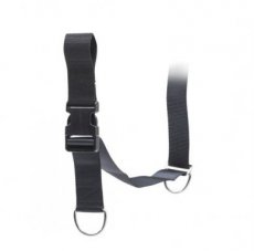 Crotch strap met quick release
